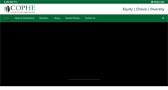 Desktop Screenshot of cophe.edu.au
