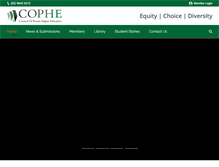 Tablet Screenshot of cophe.edu.au